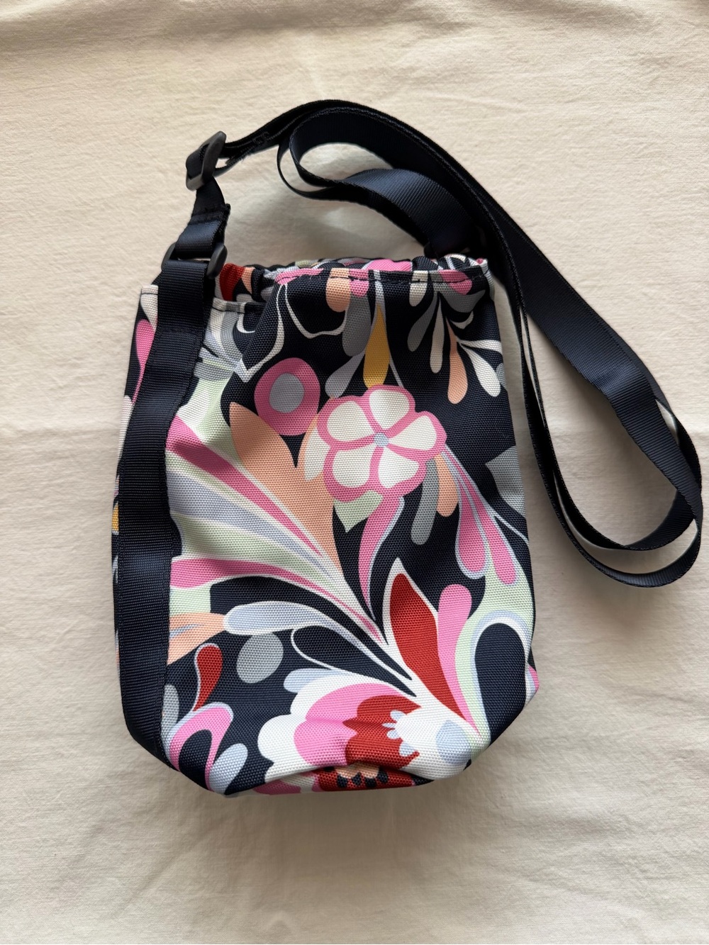 Vera Bradley Pink Floral Crossbody Bottle Holder - Picture 3 of 6